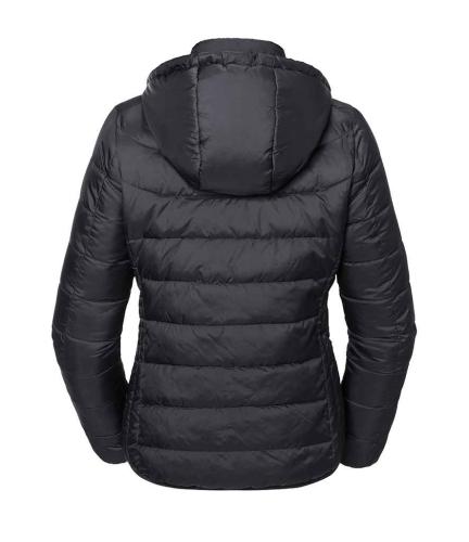 Russell Ladies Hooded Nano Padded Jacket - BLK - S